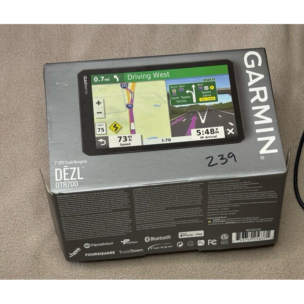Garmin Dezl OTR700 Touchscreen 7" Trucking Gps Navigator 010-02313-00 - Picture 2 of 10
